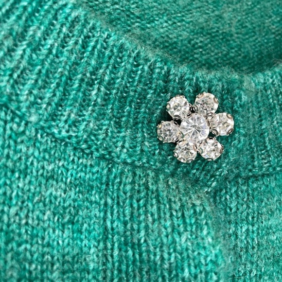 ZARA KNIT CARDIGAN WITH RHINESTONE‎ BUTTONS - Picture 3 of 7